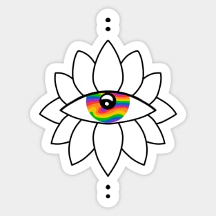 Third Eyed Lotus Sticker